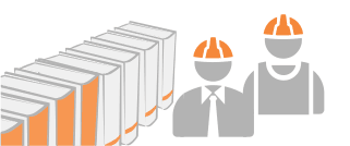 Employees and suppliers illustration