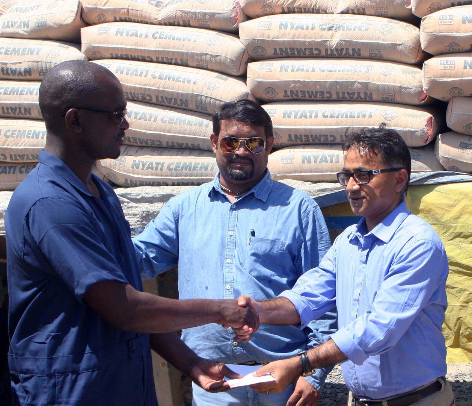 Nyati Cement Donates Cement Bags for School Construction